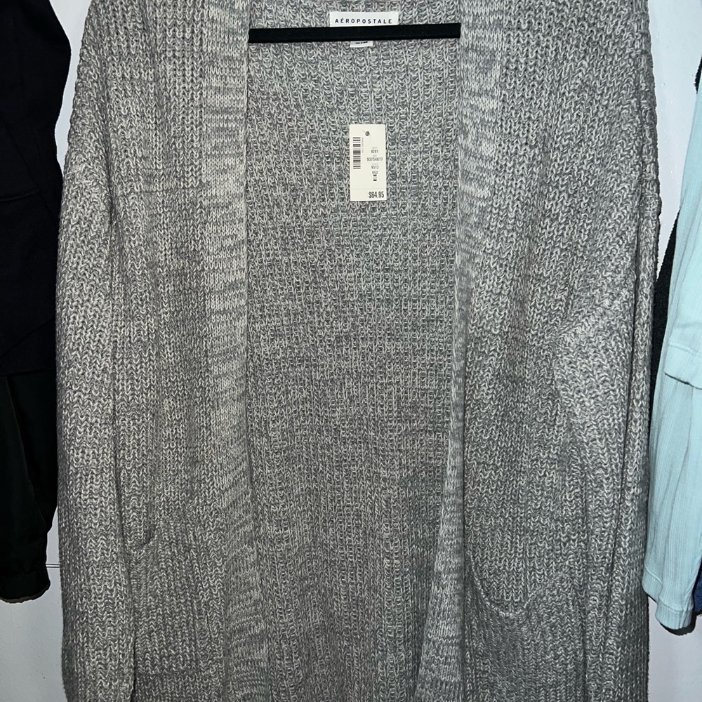 Aeropostale Women's Heather Gray Cardigan